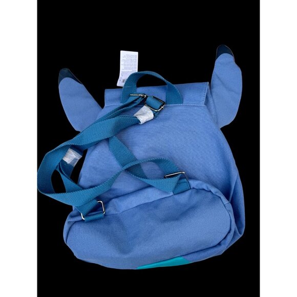 Disney Stitch Character-Themed Blue Backpack With Flap Closure Adjustable Straps - Picture 3 of 6
